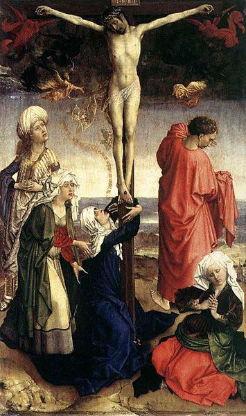 Rogier van der Weyden Crucifixion oil painting picture